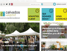 Tablet Screenshot of calvados-habitat.fr